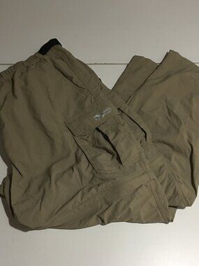 Guide Series Convertible Pants Mens XL Beige Nylon Hiking Belted